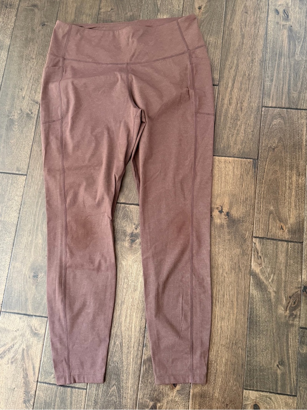 Mondetta Women's Mauve-Brown High-Rise Leggings